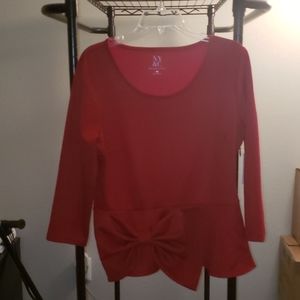 🛑🛑🛑🛑Brand new red bow tie top 🛑🛑🛑🛑